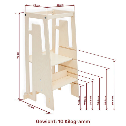Tuki Tuki learning tower Arctic Birch