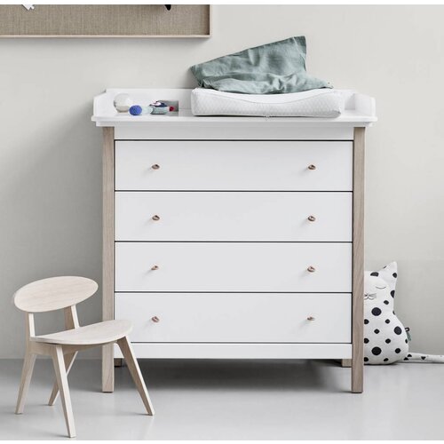 Oliver Furniture Wood changing table white-oak