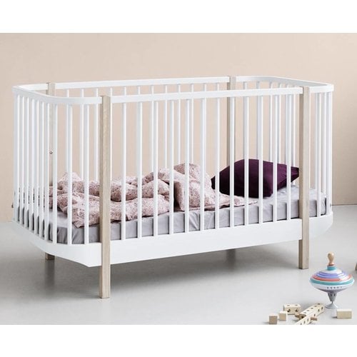 Oliver Furniture Wood  Baby- und Kinderbett, weiß-Eiche