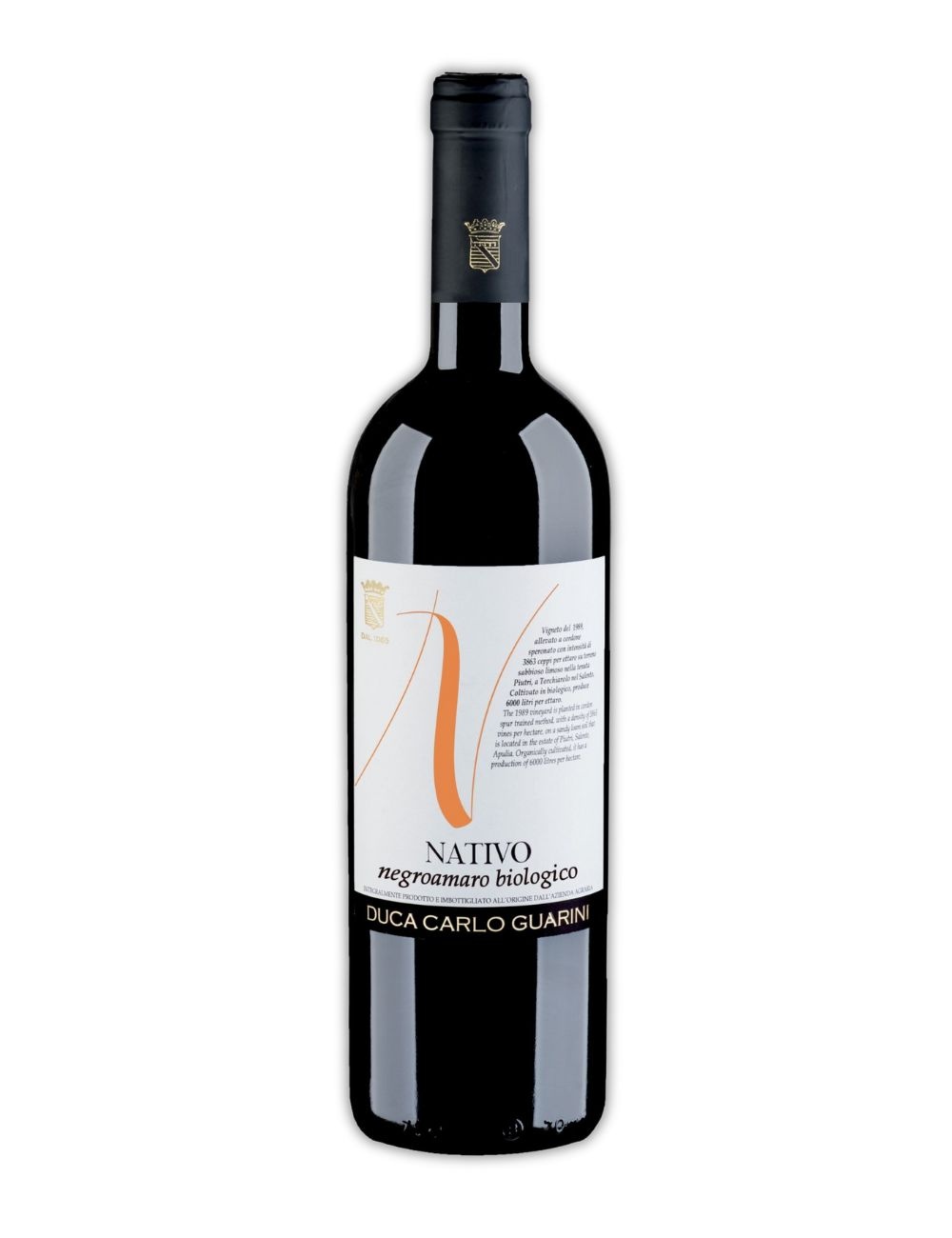 Nativo Negroamaro rosso IGT Salento biologico - Duca Carlo Guarini
