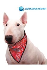 Aqua Coolkeeper Cooling pet bandana Red Western