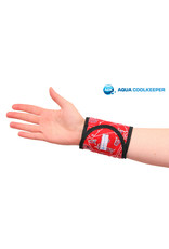 Aqua Coolkeeper Cooling Wristband Red Western