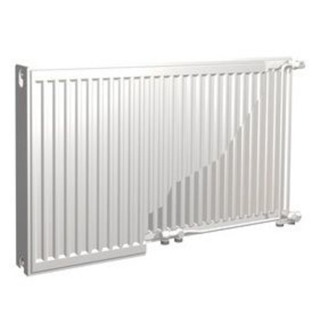  90x100 cm Type 22 - 2934 Watt - ECA Paneelradiator Compact 8 vlakke voorzijde - Wit (Ral 9016)