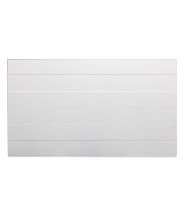  60x80 cm - Cache-radiateur doublé (plaque frontale rainurée) - Blanc (RAL 9016)