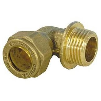 Comisa Raccord à compression genou 15mm x 1/2 filetage mâle Embout fileté