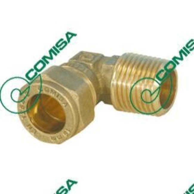  Accouplement à genou 15mm x 1/2 pouce filetage mâle conique Pièce pointue