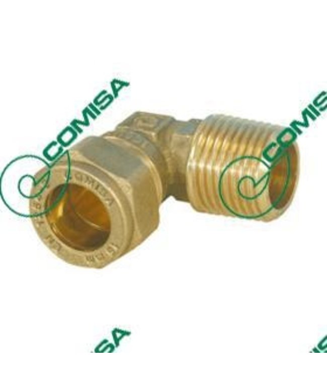  Accouplement à genou 22 mm x 3/4 pouce filetage mâle conique Embout mâle
