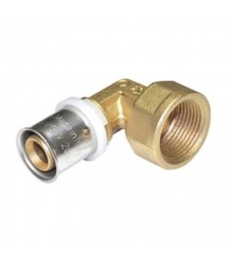 Comisa Raccord de transition presse d'angle 16 mm x 2 - 3/4 filetage femelle Manchon fileté