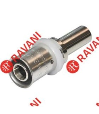 Comisa Raccord à sertir droit 16x2 - 12 mm tuyau extérieur en cuivre - longueur 5 cm