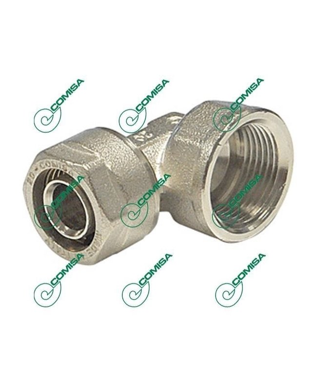  Raccord de transition angle 16x2 - 3/4 pouce Filetage femelle Unik Screw Sleeve