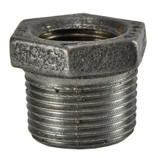 Wiesbaden 241 Malleable ring 1 buiten x 3/4 binnendraad zwart