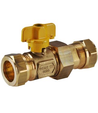 Wiesbaden Robinets à bille à gaz 22mm knel x 22mm knel