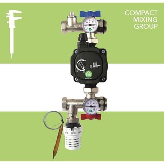 Comisa Compacte pomp-pakket t.b.v. vloerverwarmingsverdelers Rvs of Staal