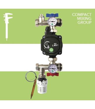 Comisa Groupe de pompage compact pour collecteurs de chauffage par le sol Acier inoxydable ou acier