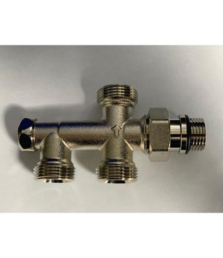 Comisa Side Under-block 2-pipe straight 1/2 radiator connection