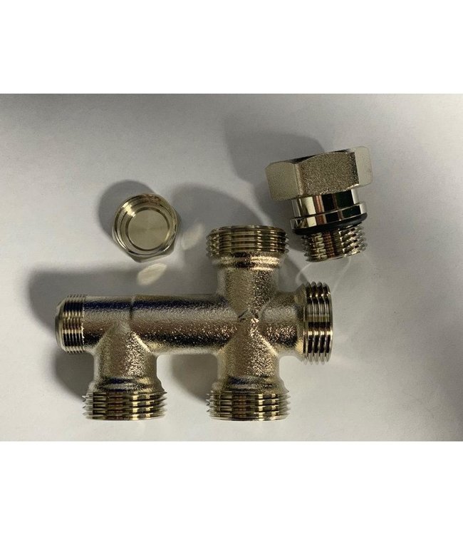  Side Under-block 2-pipe straight 1/2 radiator connection