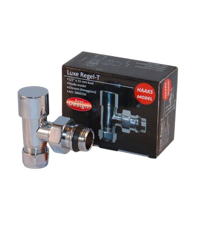  deluxe regulating T (foot valve) angled 1/2x15mm