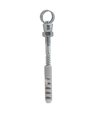 Wiesbaden enkele muurbeugel + plug M-8 x22mm