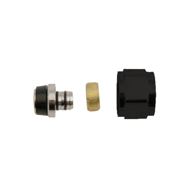  Nero-Luxe eurocone coupling Pexal 16x2.0x3/4 Matt Black