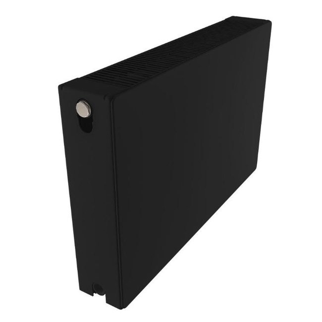  60x60 cm Type 22 - 1314 watts - Radiateur à panneaux ECA Compact 8 flat front - Noir mat (Ral 9005)