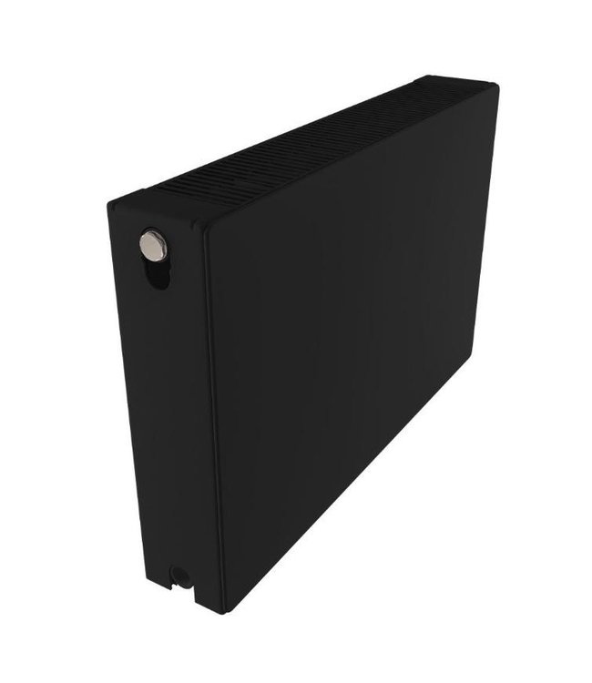  60x180 cm Type 22 - 3941 Watt - ECA Radiateur panneau Compact 8 flat front - Noir mat (Ral 9005)