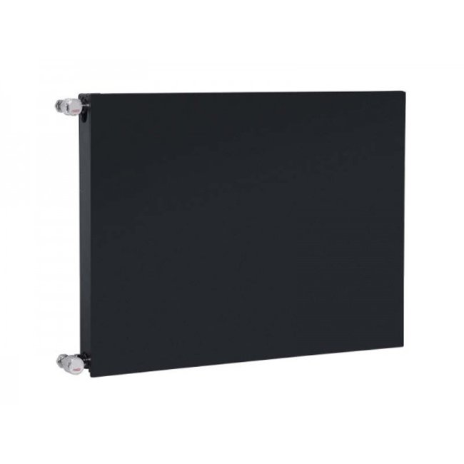  60x200 cm Type 22 - 4378 Watt - Radiateur Oppio Panel Compact 6 flat front - Noir mat (Ral 9005)