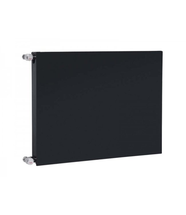  60x200 cm Type 22 - 4378 Watt - Radiateur Oppio Panel Compact 6 flat front - Noir mat (Ral 9005)