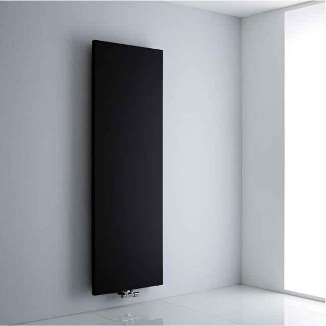  200x30 cm Type 20 - 1175 Watt - Oppio Verticale radiator vlakke voorzijde - Mat Zwart (Ral 9005)