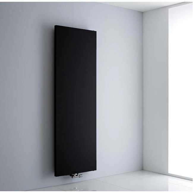  180x40 cm Type 20 - 1412 Watt - Oppio Verticale radiator vlakke voorzijde - Mat Zwart (Ral 9005)