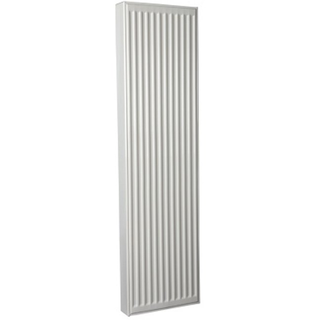  160x60 cm Type 22 - 2729 Watts - ECA Radiateur vertical à façade nervurée - Blanc (Ral 9016)