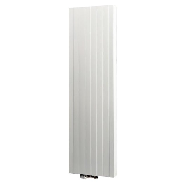  200x40 cm Type 22 - 2168 Watt - ECA Verticale radiator gegroefde voorzijde - Wit (Ral 9016)