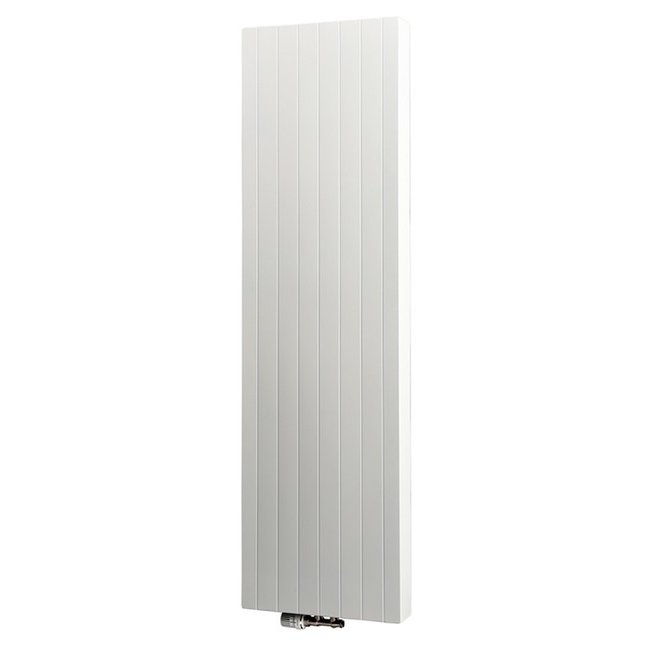  200x50 cm Type 22 - 2710 Watt - ECA Verticale radiator gegroefde voorzijde - Wit (Ral 9016)