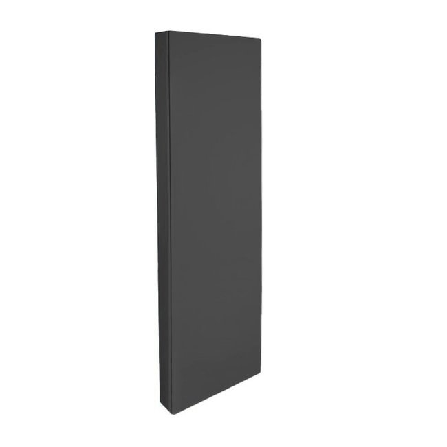  200x50 cm Type 22 - 2710 Watts - ECA Radiateur vertical à façade plate - Noir mat (Ral 9005)