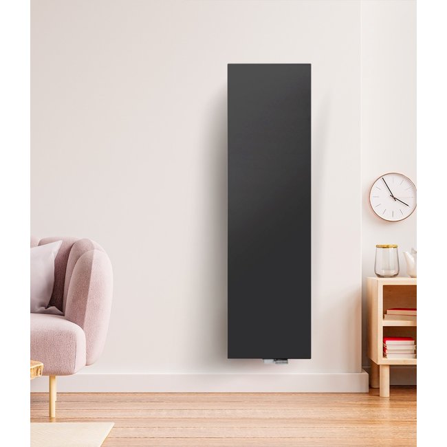  200x30 cm Type 20 - 1175 Watts - Radiateur vertical Oppio à façade plate - Noir mat (Ral 9005)