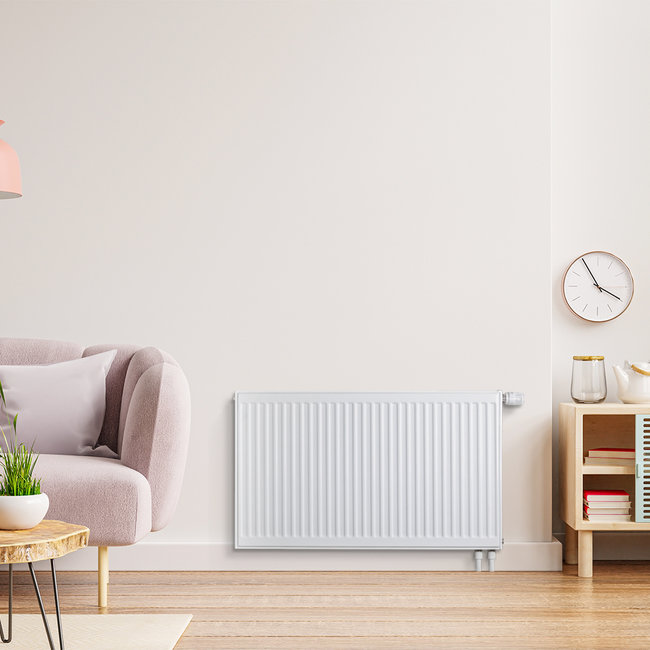  60x180 cm Type 22 - 3941 Watt - Radiateur à panneaux Oppio Compact 6 nervures - Blanc (Ral 9016)