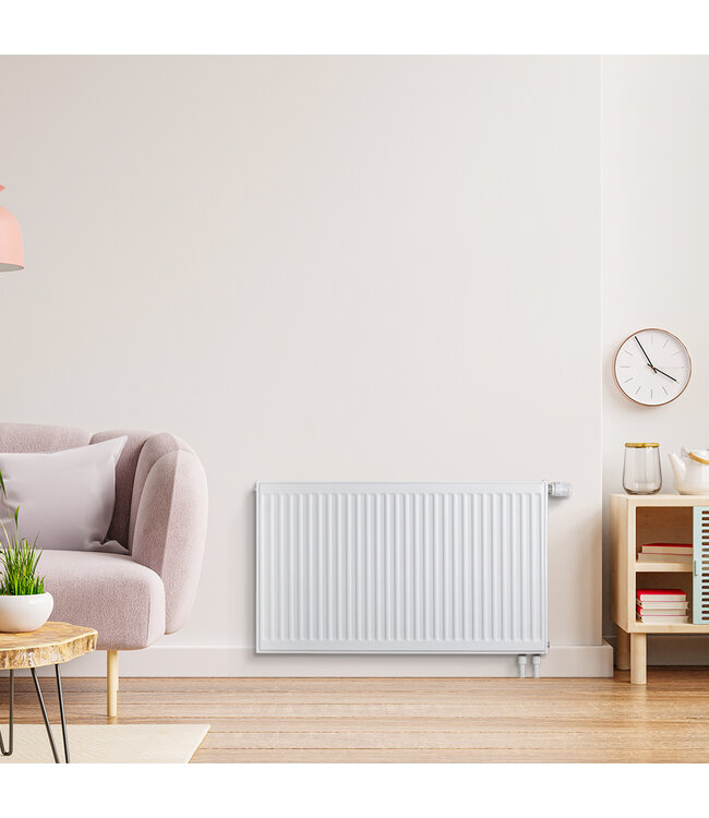  60x220 cm Type 22 - 4816 watts - Radiateur à panneaux Oppio Compact 6 nervures - Blanc (Ral 9016)
