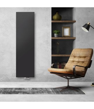 Oppio 180x40 cm Type 20 - 1412 Watt - Radiateur vertical Oppio à façade plate - Noir mat (Ral 9005)