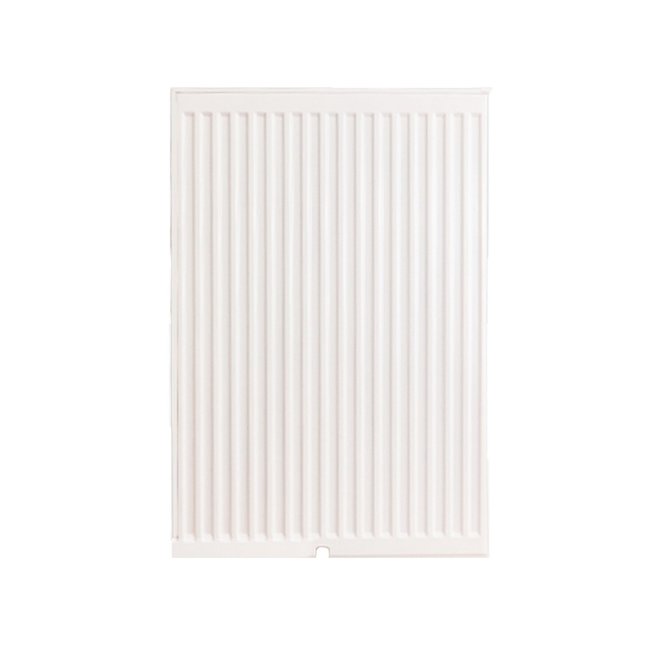  90x120 cm Type 33 - 5190 Watt - ECA Paneelradiator Compact 8 geribbelde voorzijde - Wit (Ral 9016)