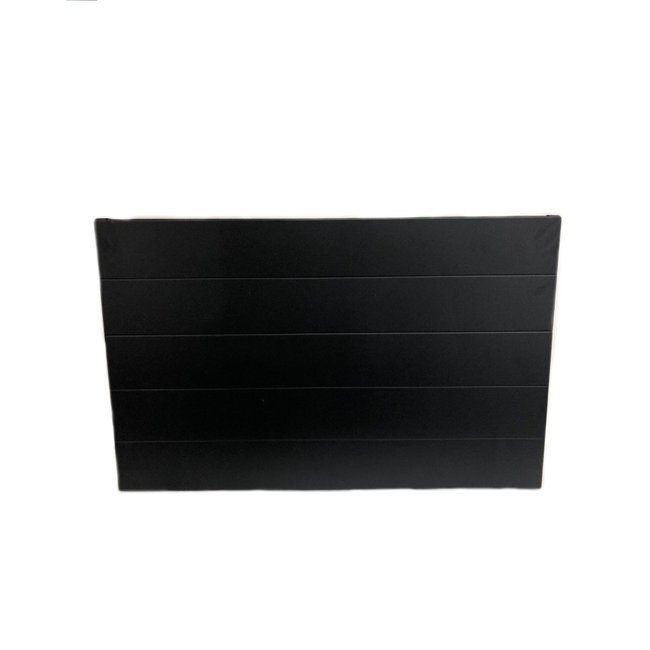  60x120 cm Type 22 - 2627 Watt - Radiateur Oppio Panel Compact 6 rainures frontales - Noir mat (Ral 9005)