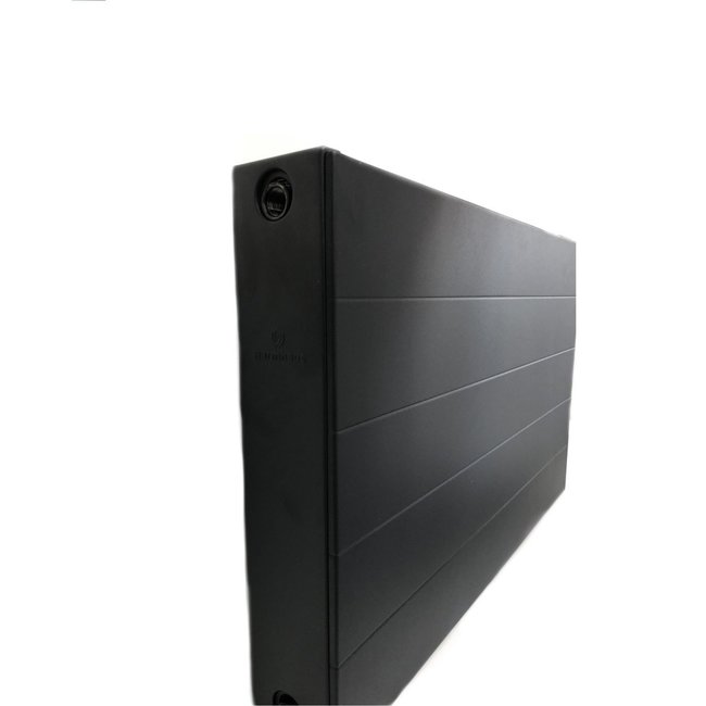  60x140 cm Type 22 - 3065 watts - ECA Radiateur à panneaux Compact 8 rainures - Noir mat (Ral 9005)