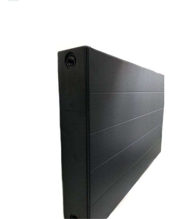  50x180 cm Type 22 - 3358 watts - Radiateur Oppio Panel Compact 6 rainures frontales - Noir mat (Ral 9005)