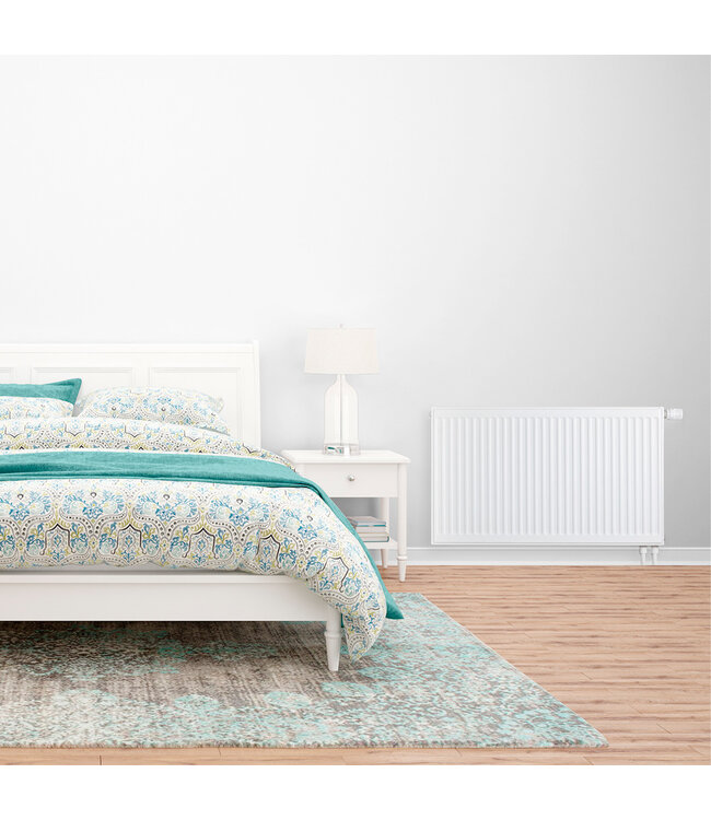  60x260 cm Type 22 - 6024 Watt - Radiateur à panneaux Oppio Compact 6 nervures - Blanc (Ral 9016)