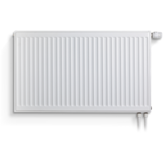  50x60 cm Type 22 - 1119 Watt - Oppio Paneelradiator Compact 6 geribbelde voorzijde - Wit (Ral 9016)