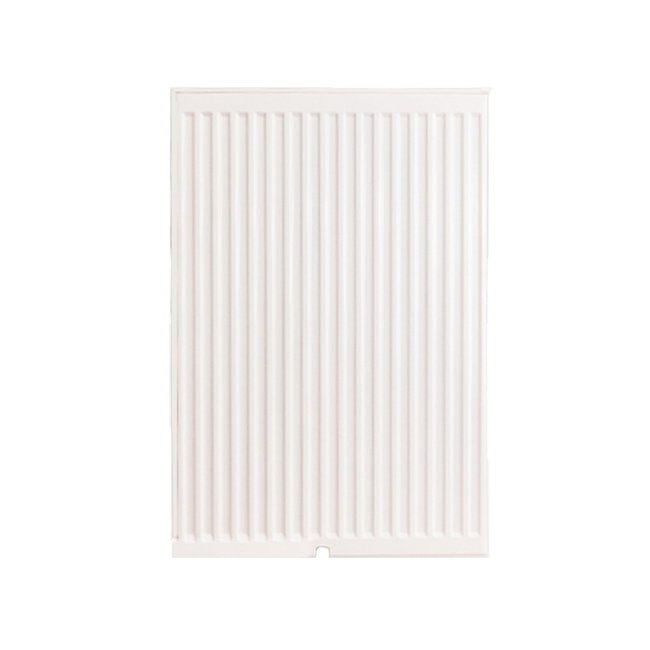  90x60 cm Type 33 - 2595 Watt - ECA Radiateur à panneaux Compact 8 à façade nervurée - Blanc (Ral 9016)