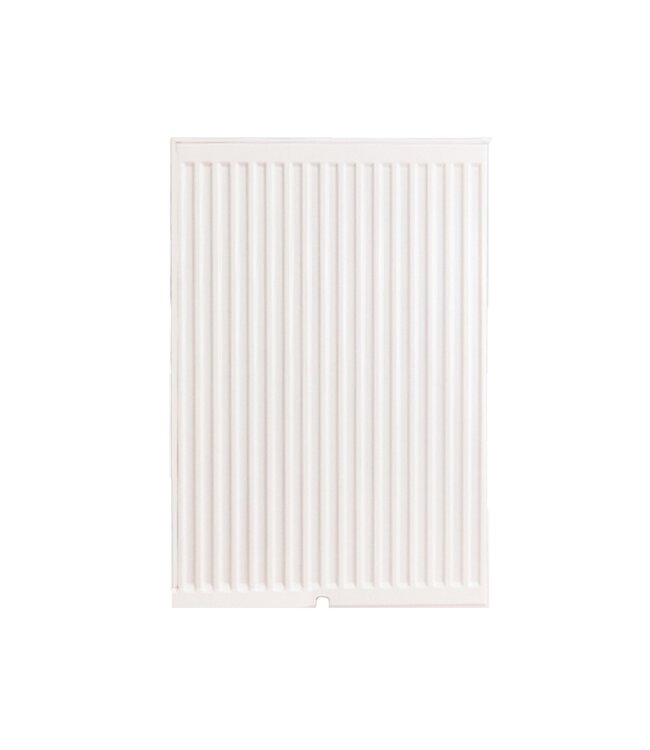  90x120 cm Type 22 - 3521 watts - ECA Radiateur à panneaux Compact 8 à façade nervurée - Blanc (Ral 9016)