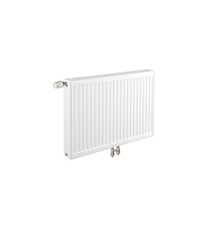  50x60 cm Type 22 - 1119 Watt - ECA Radiateur à panneaux Compact 8 nervures - Blanc (Ral 9016)