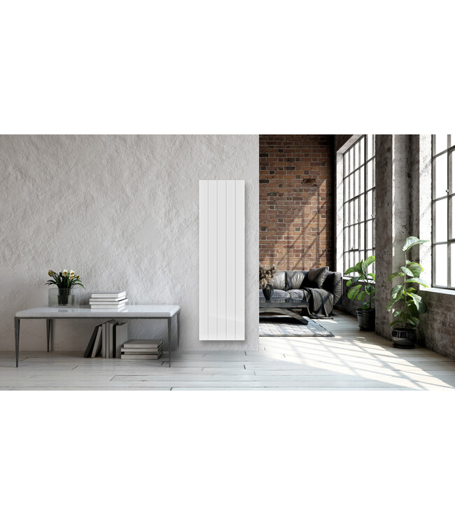  150x50,4 cm – Radiateur Électrique Vertical WiFi Ambiente – 2000 Watts – Céramique – Blanc RAL 9016