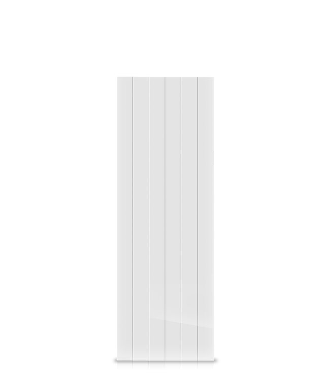  150x50,4 cm – Ambiente Verticale Elektrische Radiator – 2000 Watt – Keramisch – RAL 9016 Wit