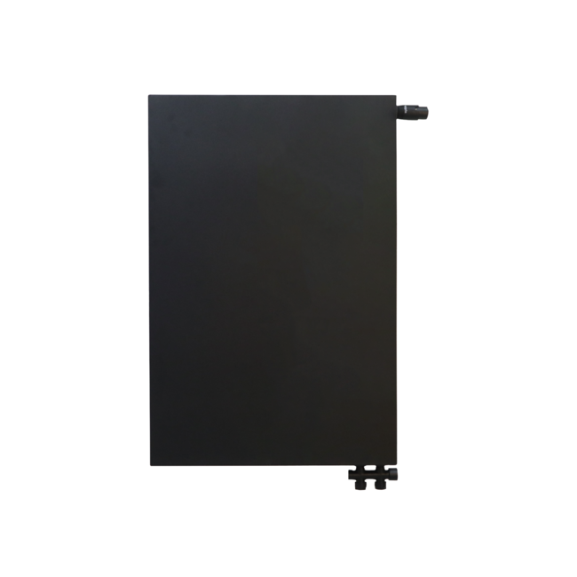  90x120 cm Type 22 - 3521 Watt - Radiateur Oppio Panel Compact 6 flat front - Noir mat (Ral 9005)