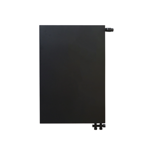  90x100 cm Type 22 - 2934 Watt - Radiateur Oppio Panel Compact 6 flat front - Noir mat (Ral 9005)